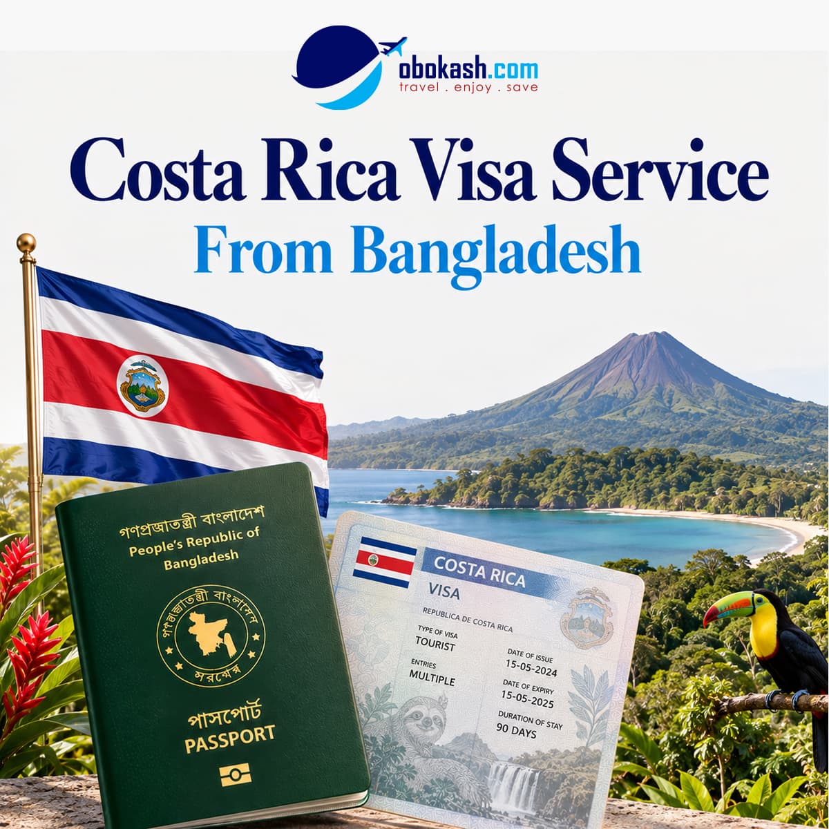 Costa Rica Visa Service From Bangladesh