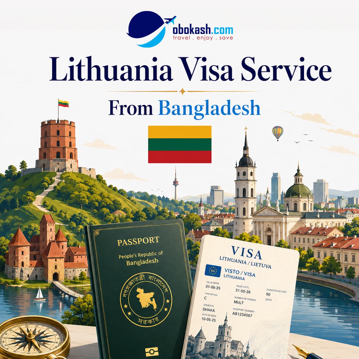 Lithuania Visa Service From Bangladesh