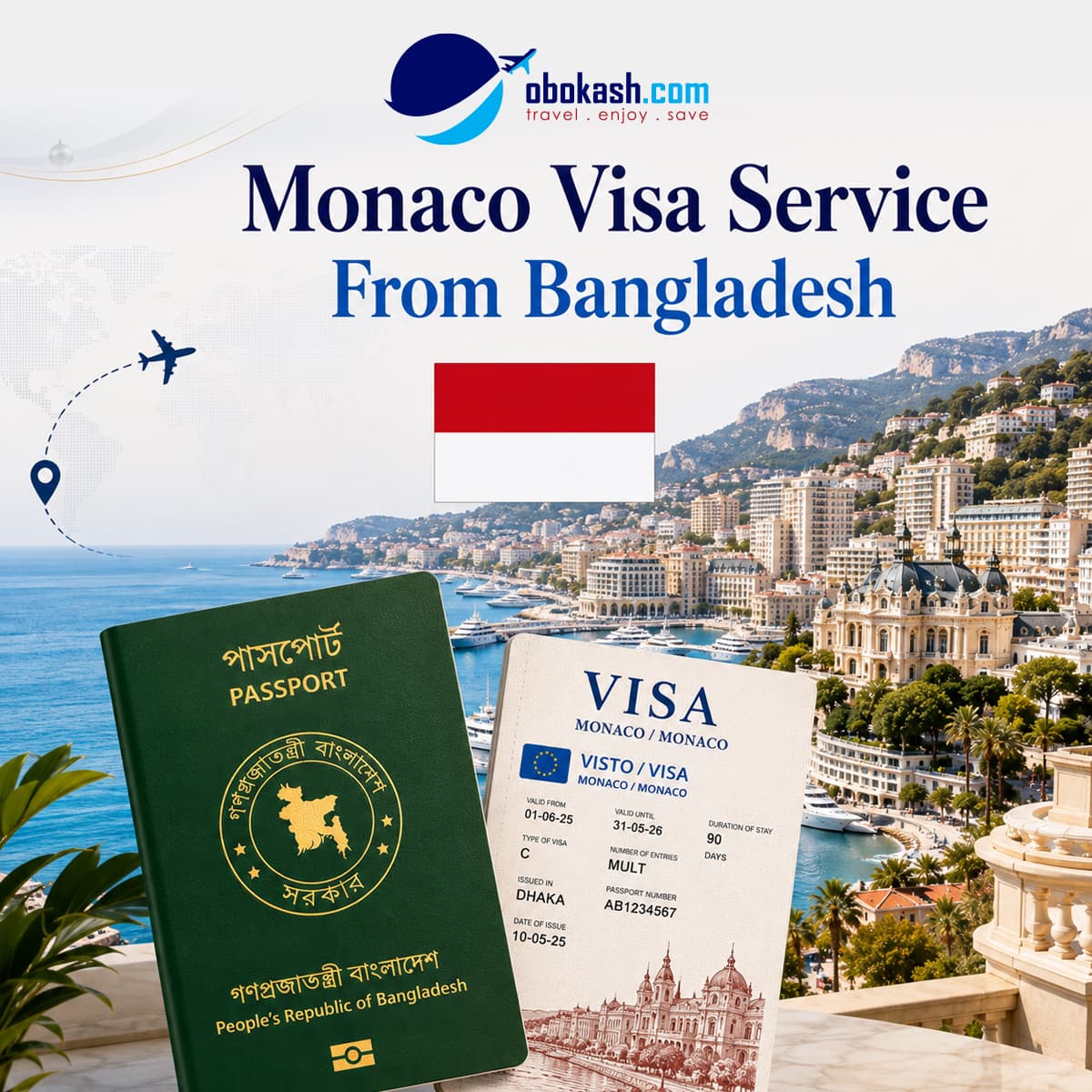 Monaco Visa Service From Bangladesh