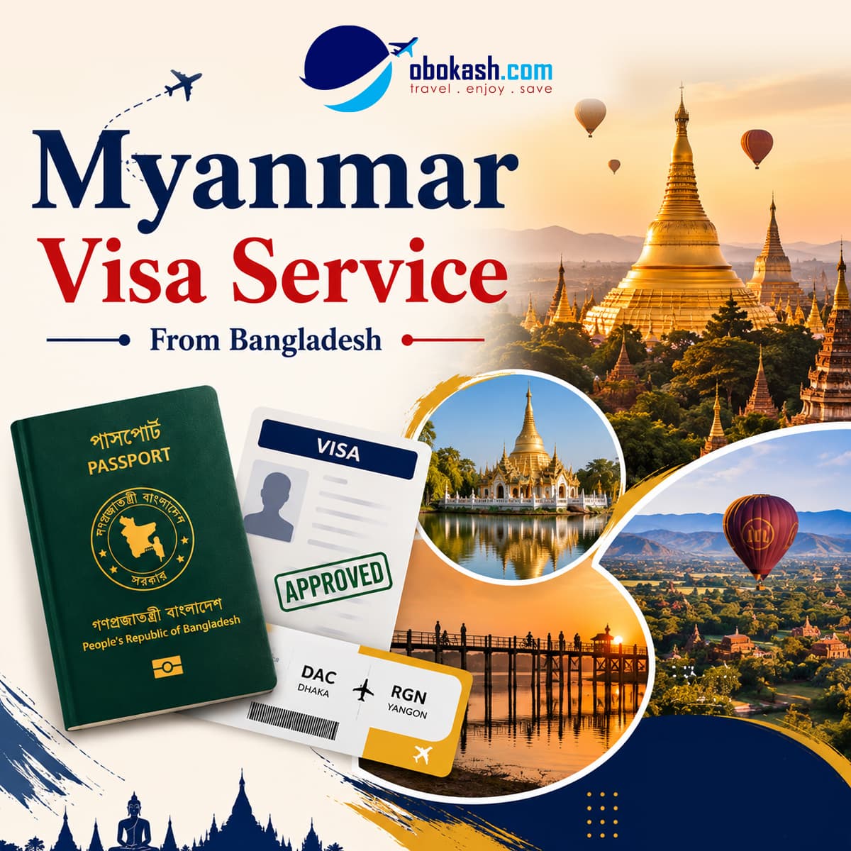 Myanmar Visa Service From Bangladesh