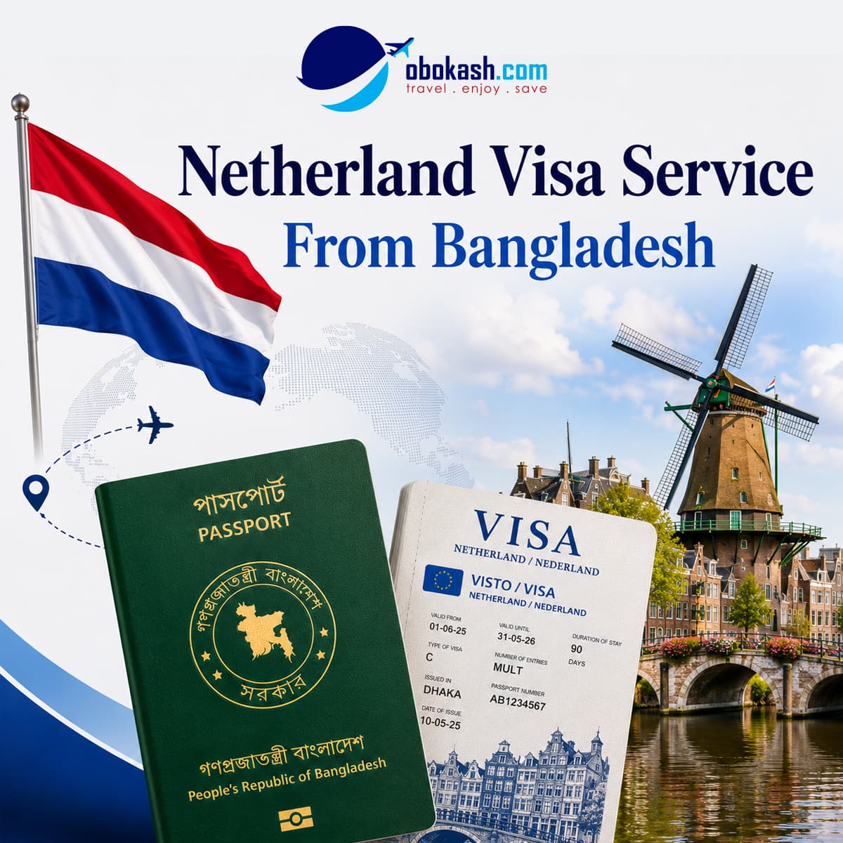 Netherland Visa Service From Bangladesh