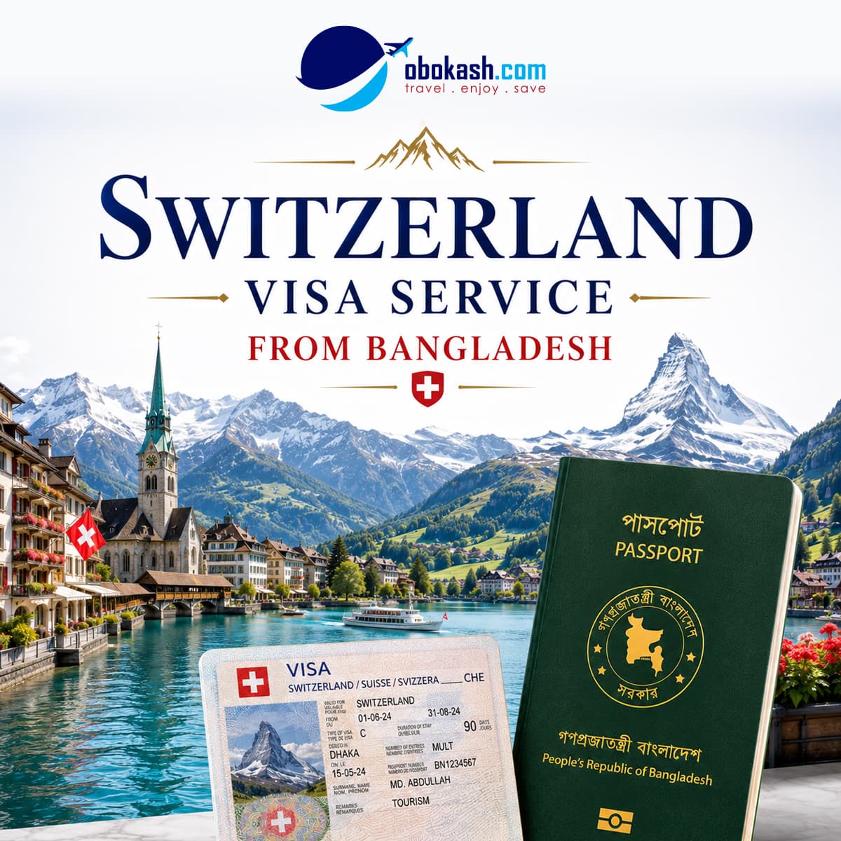 Switzerland Visa Service From Bangladesh
