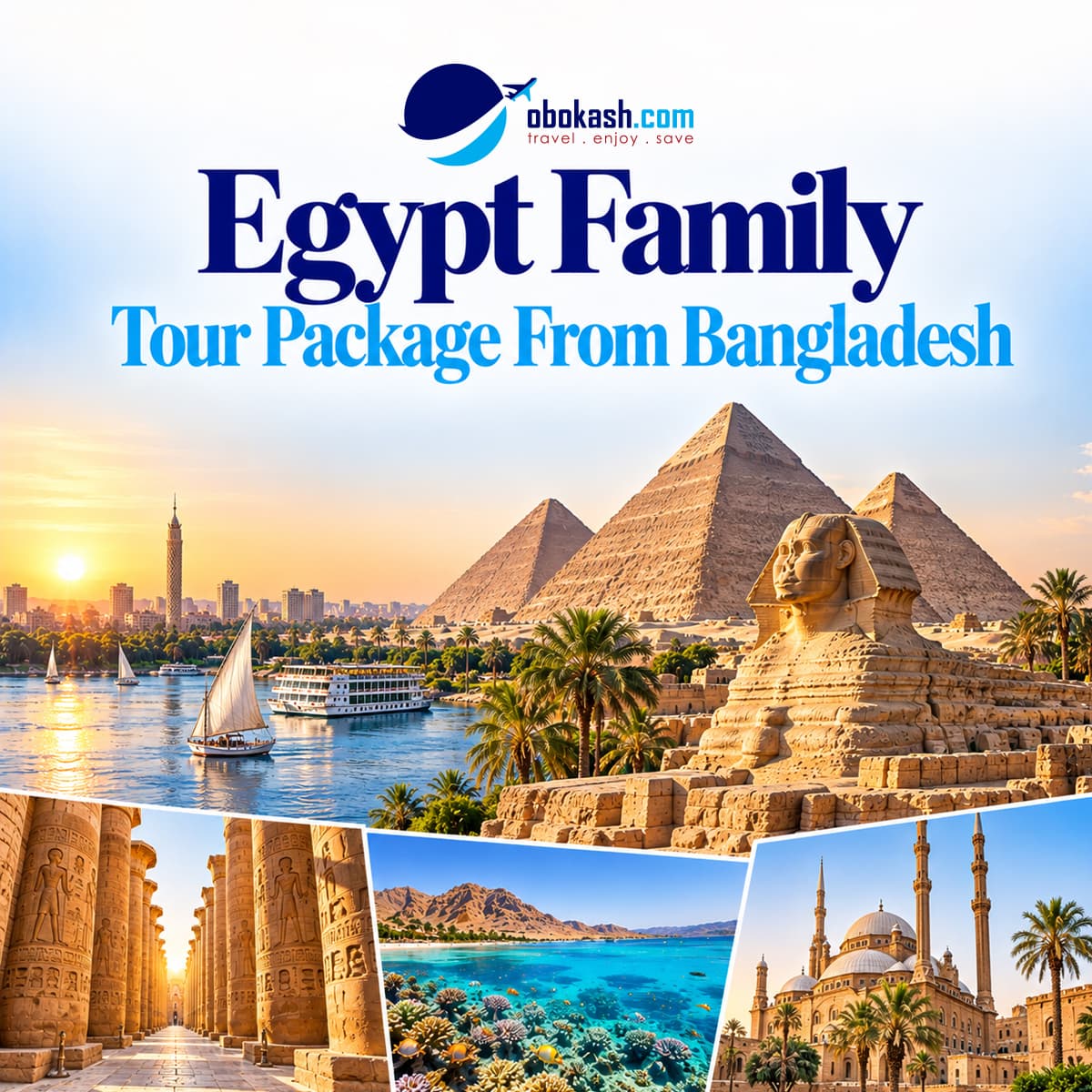 Egypt Family Tour Package From Bangladesh