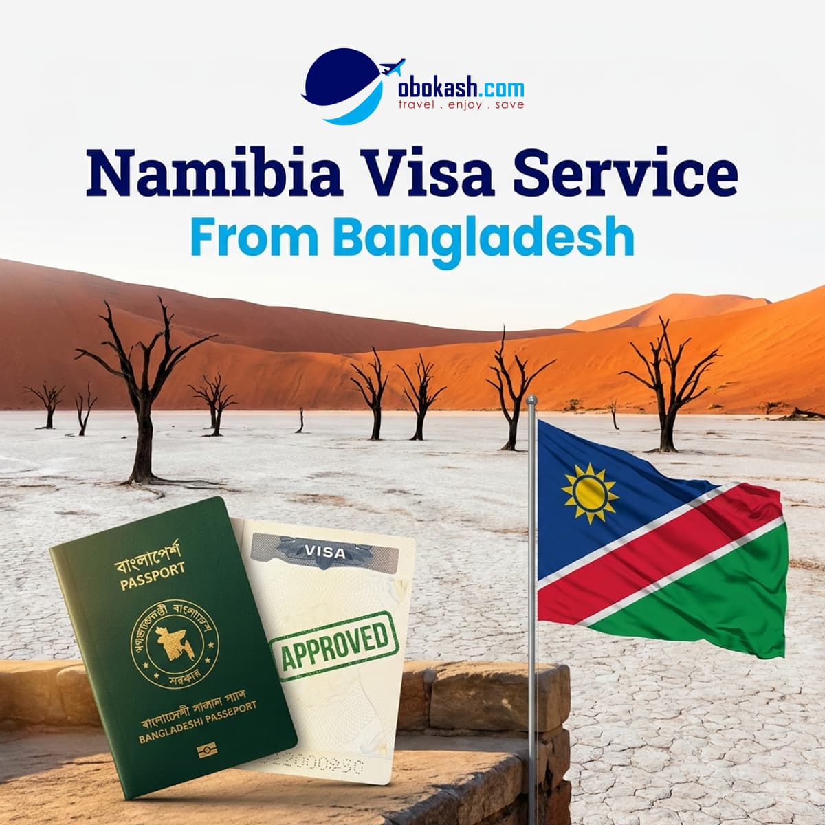 Namibia Visa Service from Bangladesh