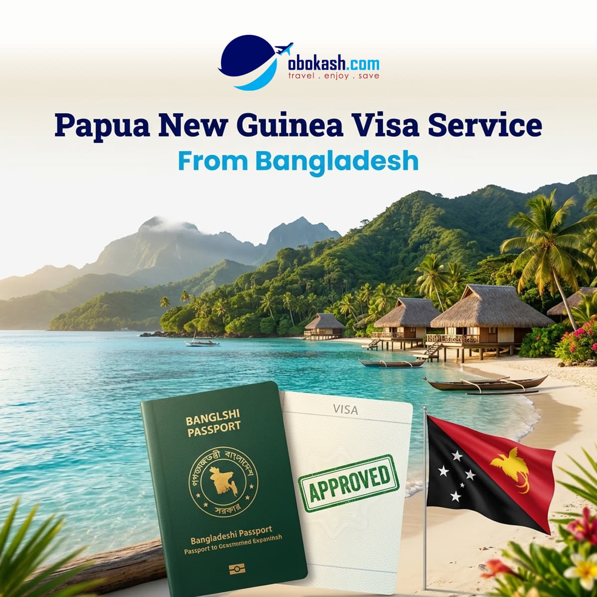 Papua New Guinea Visa Service from Bangladesh