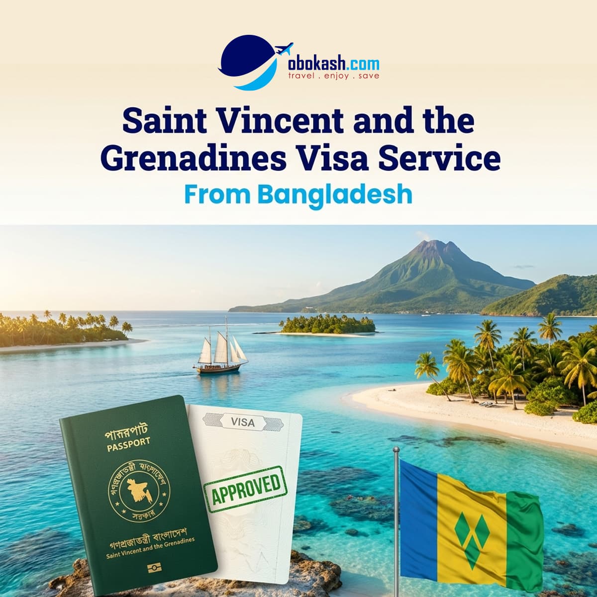 Saint Vincent and the Grenadines Visa Service from Bangladesh