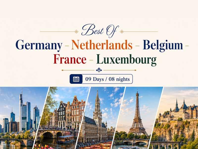 5 Countries Europe Tour Package from Bangladesh